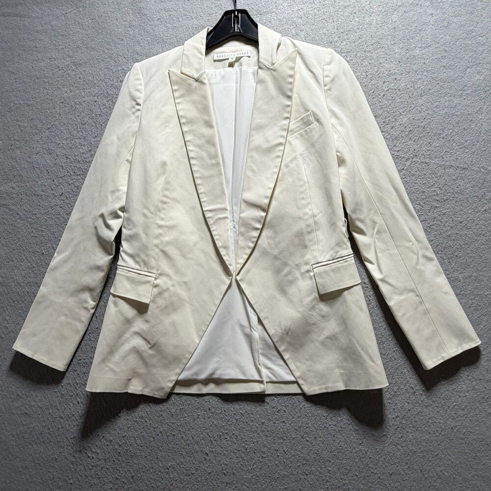 Veronica Beard Miller Dickey Jacket Beige Blazer Size 2 $858